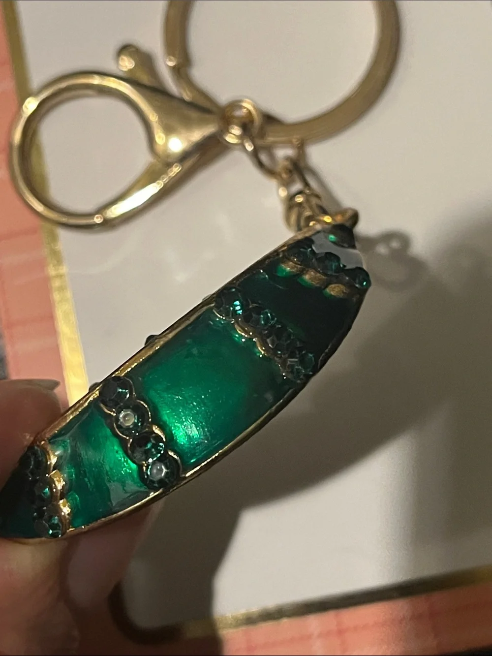 Watermelon 🍉 Enamel Keychain Bag Charm | Charms & Co.|Gold Tone |New on Hangtag
